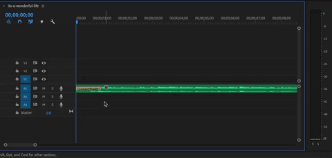 Drag to change duration of audio fade