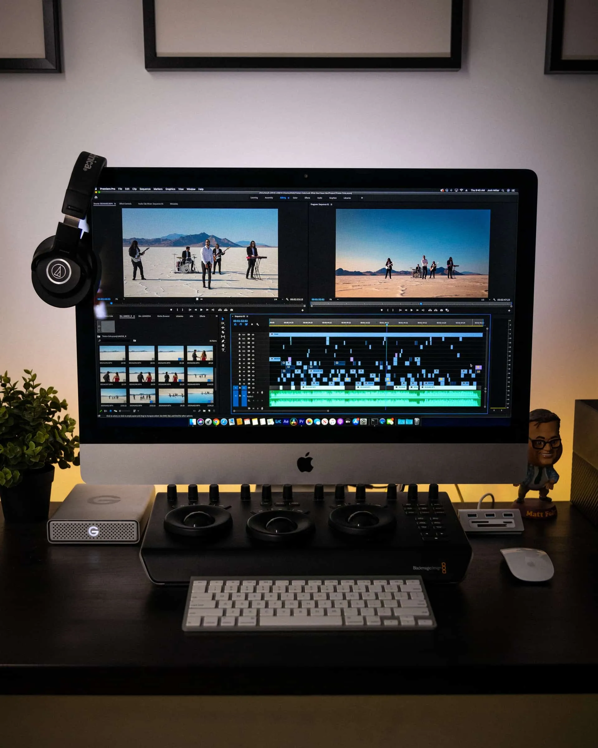 Premiere Pro on a computer screen